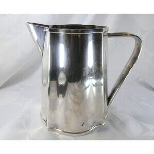 Signed St James Brazil MCM Silver Plate MEDIUM Pitcher Jug READ